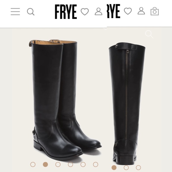 Frye Black Size 7 Melissa Back Zipper Boots - Picture 15 of 16